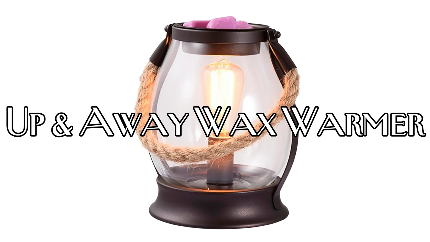 Up & Away Lantern Wax Warmer & Burnt Hellos scented Scoopable Wax - The Crappy Candles