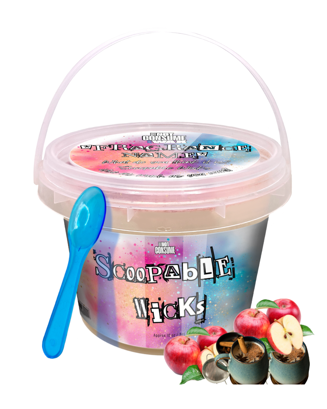 Bon Apple Tea Scoopable Wax: Apple Chai Tea Scent by GlitterWicks