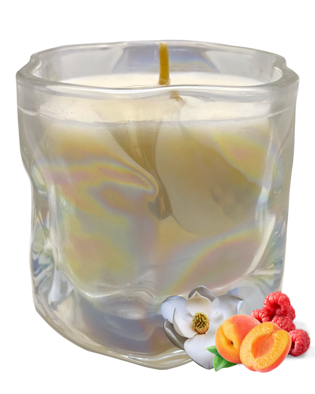 Sweet Magnolia Candle: Magnolia, Peach & Raspberry Scent by GlitterWicks