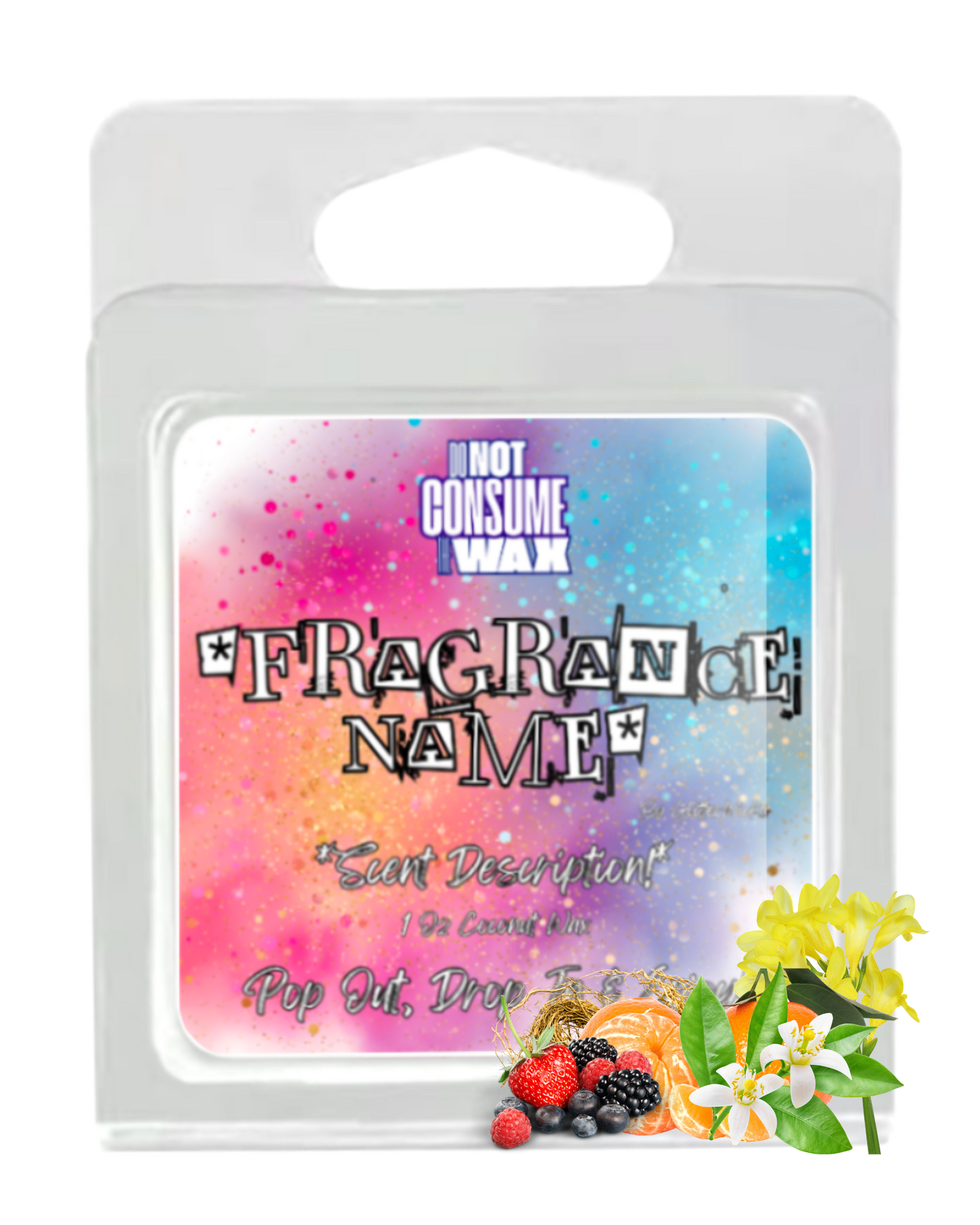 Brat Mini Wax Melt: Mandarin, Berries, Jasmine Scent by GlitterWicks