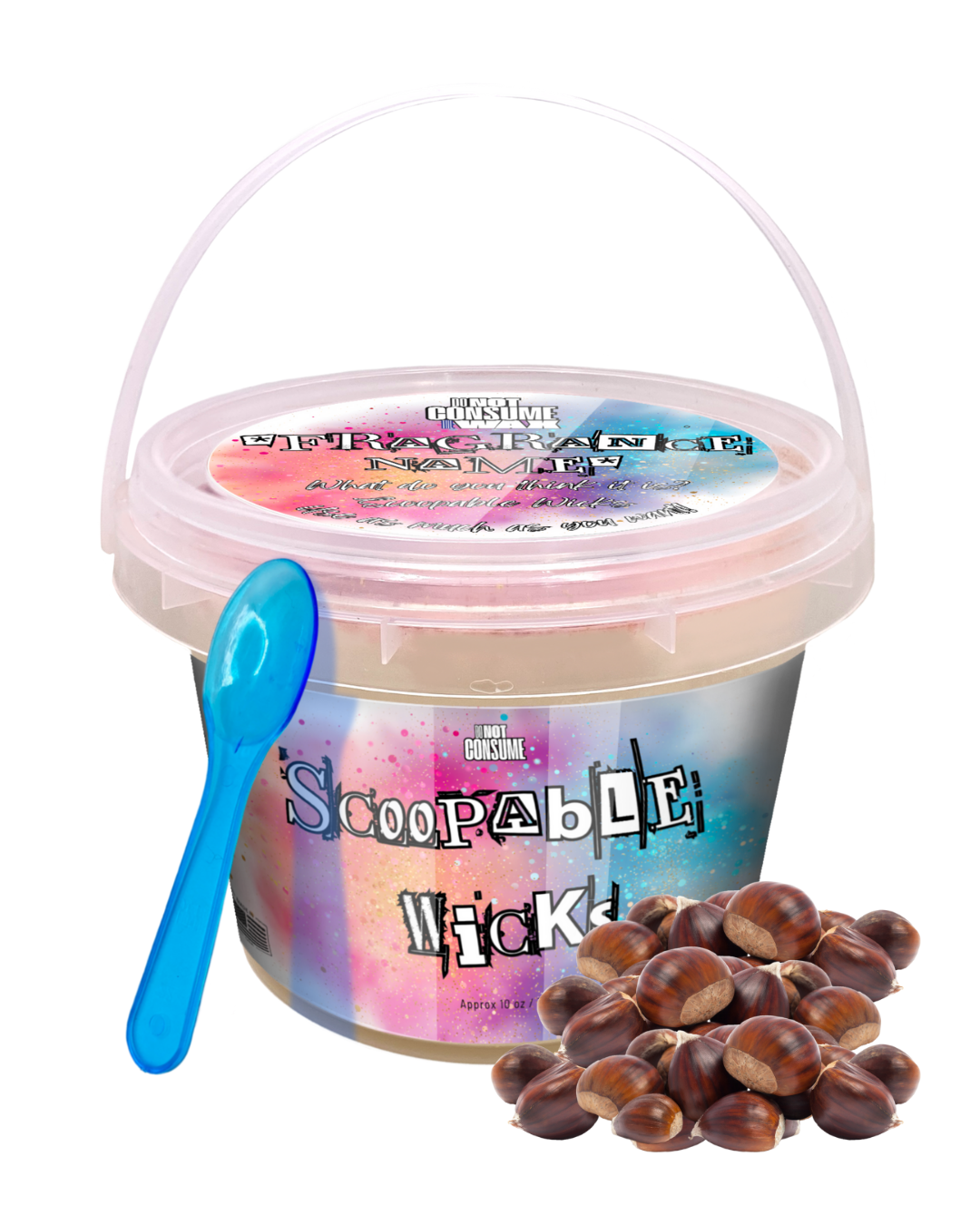 Cozy Comfort Scoopable Wax: Sugared Chestnuts Scent by GlitterWicks