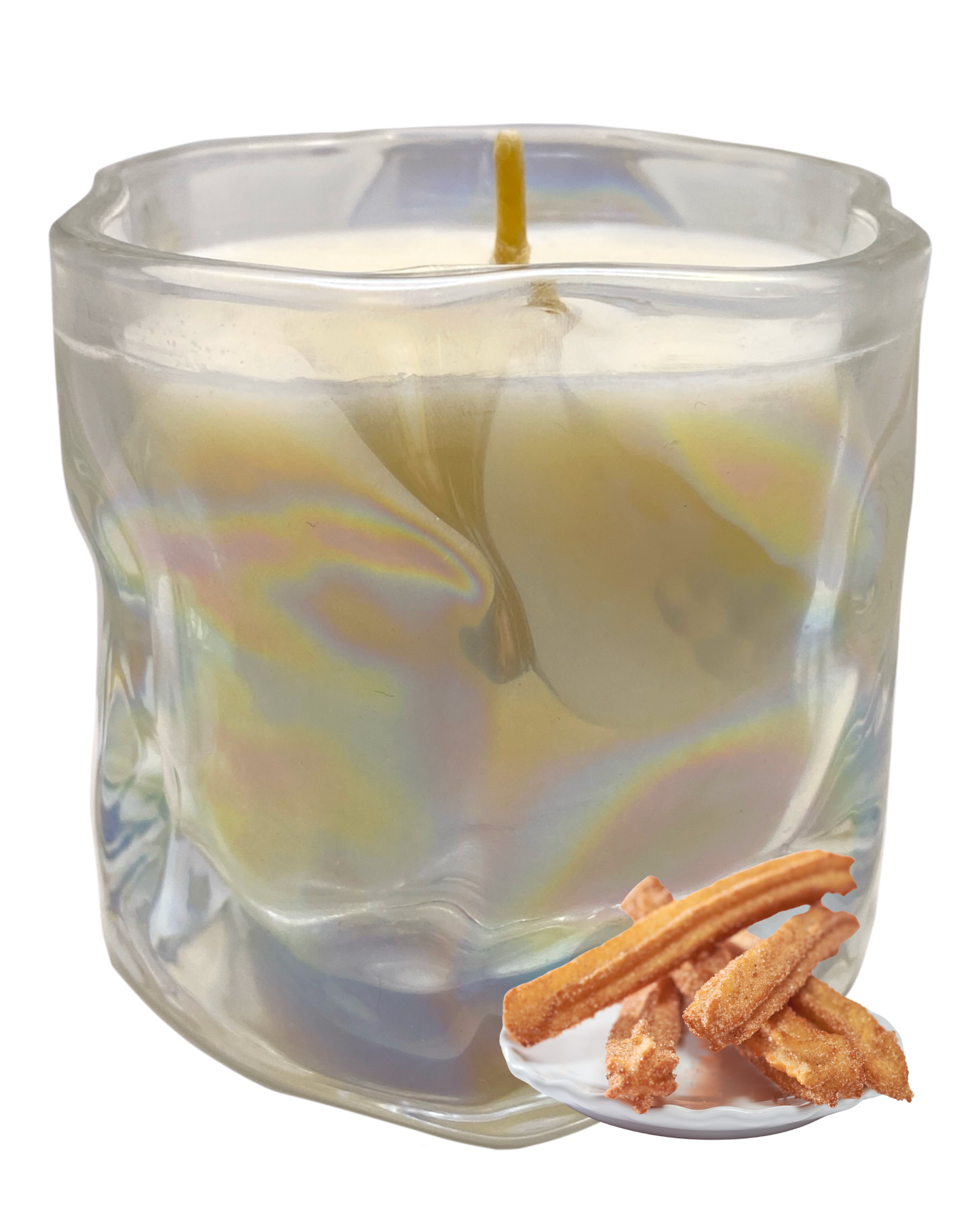 Christmas Churro Candle: Cinnamon Sugared Donut Scent by GlitterWicks