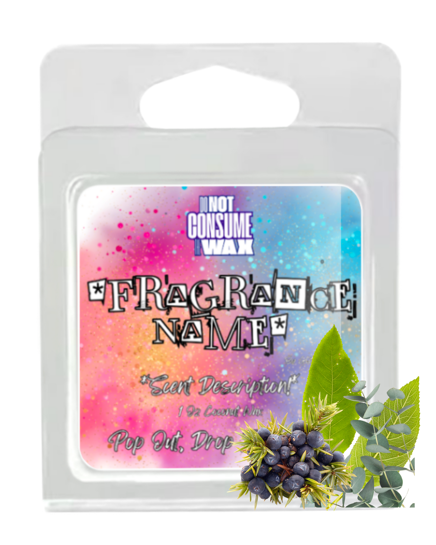 Christmas Morning Walk Mini Wax Melt: Camphor, Eucalyptus & Juniper Scent by GlitterWicks