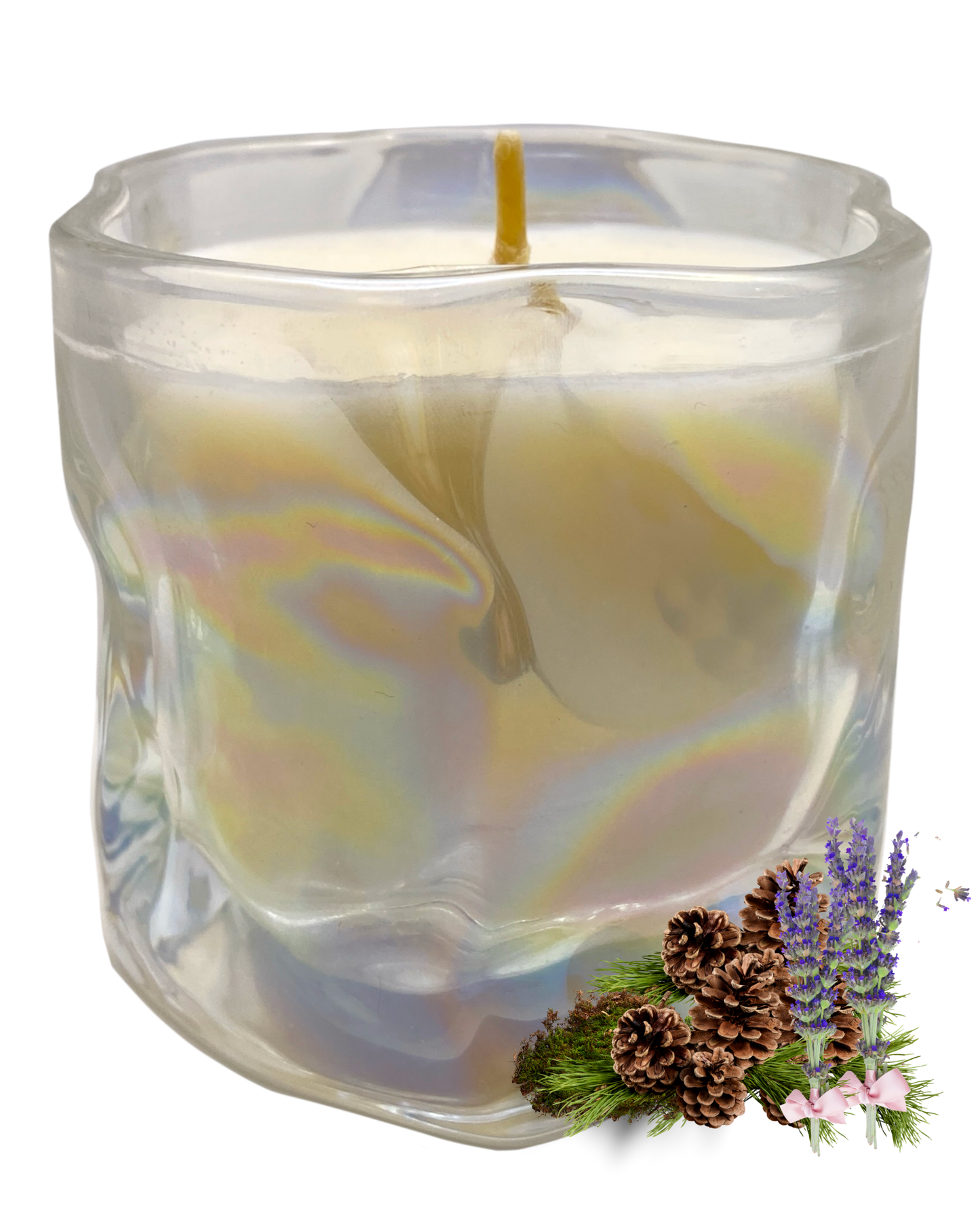 Christmas Nights Candle: Pine, Lavender & Oakmoss Scent by GlitterWicks