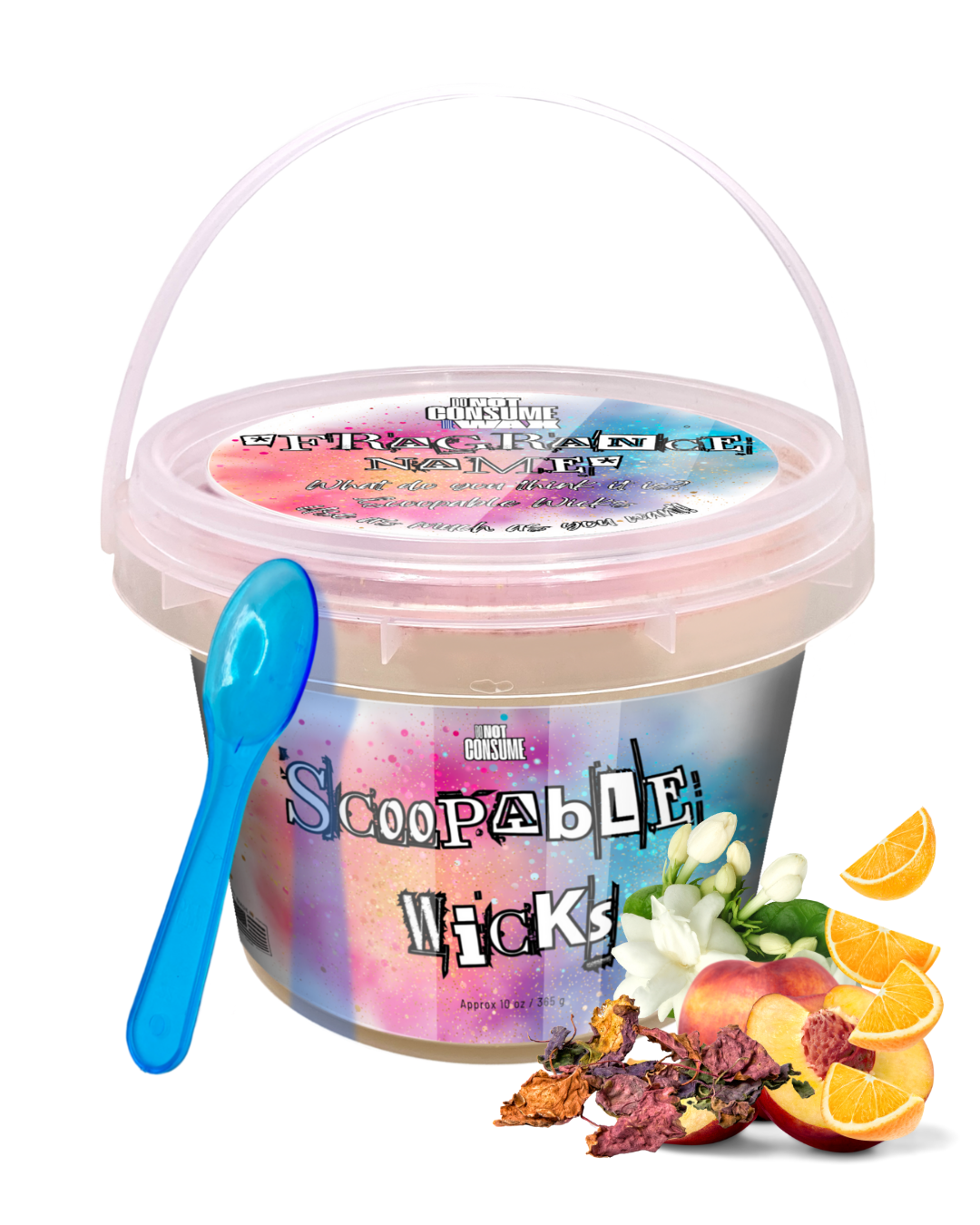 Acqua Fever Scoopable Wax: Orange, Jasmine, Bergamot & Lily Scent by GlitterWicks