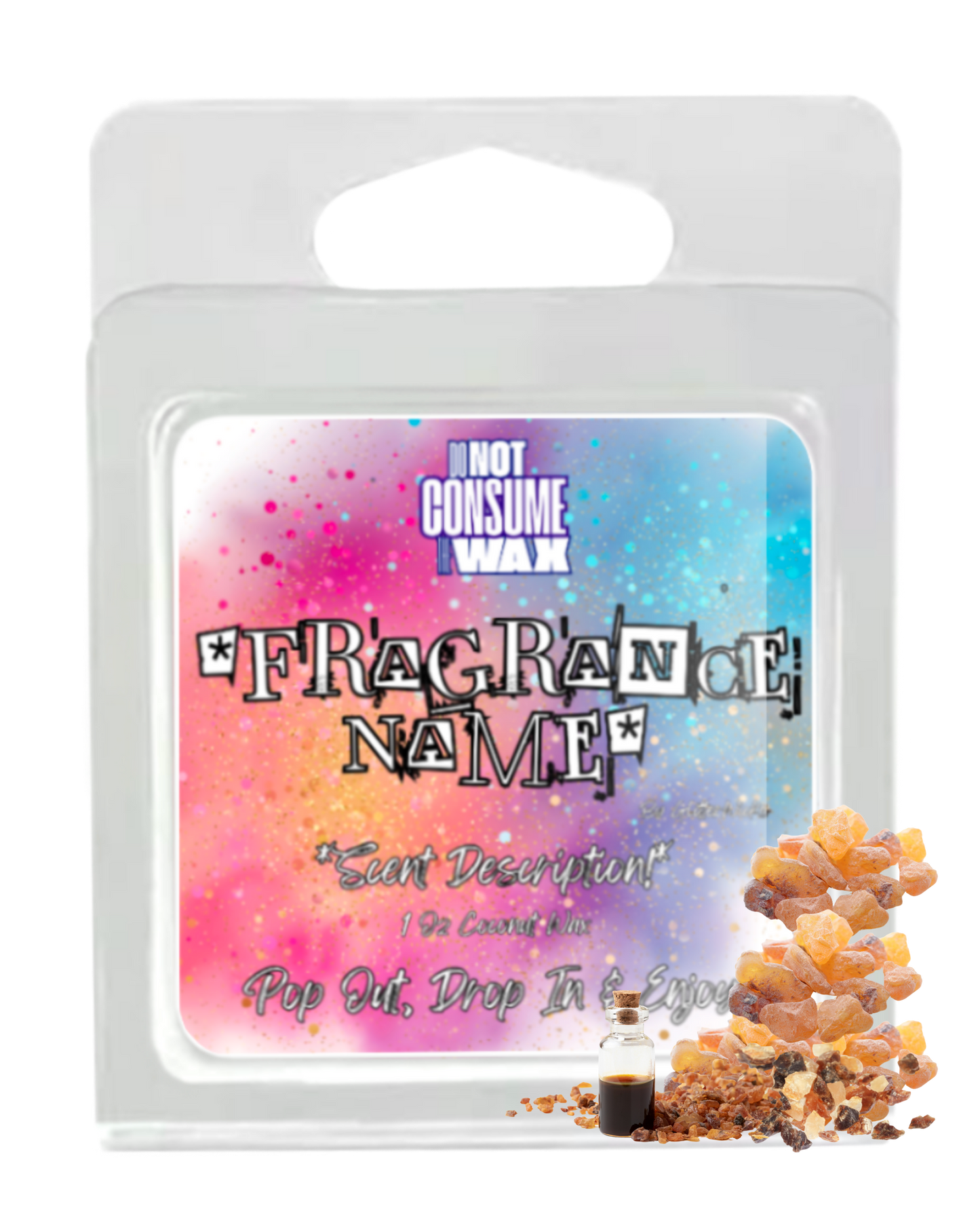 Delivered Gifts Mini Wax Melt: Frankincense & Myrrh Scent by GlitterWicks