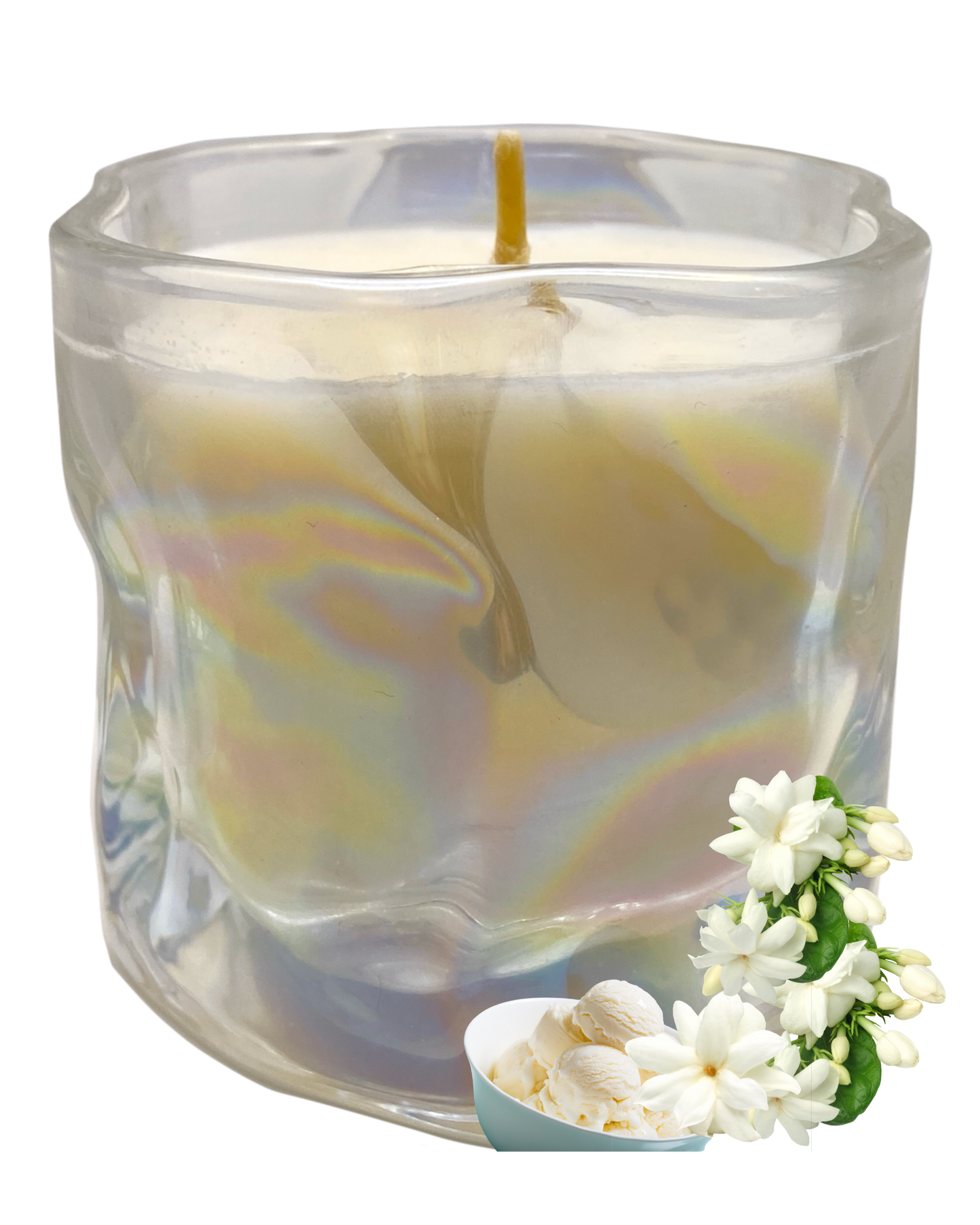 E Vonnee Candle: Jasmine & Vanilla Scent by GlitterWicks