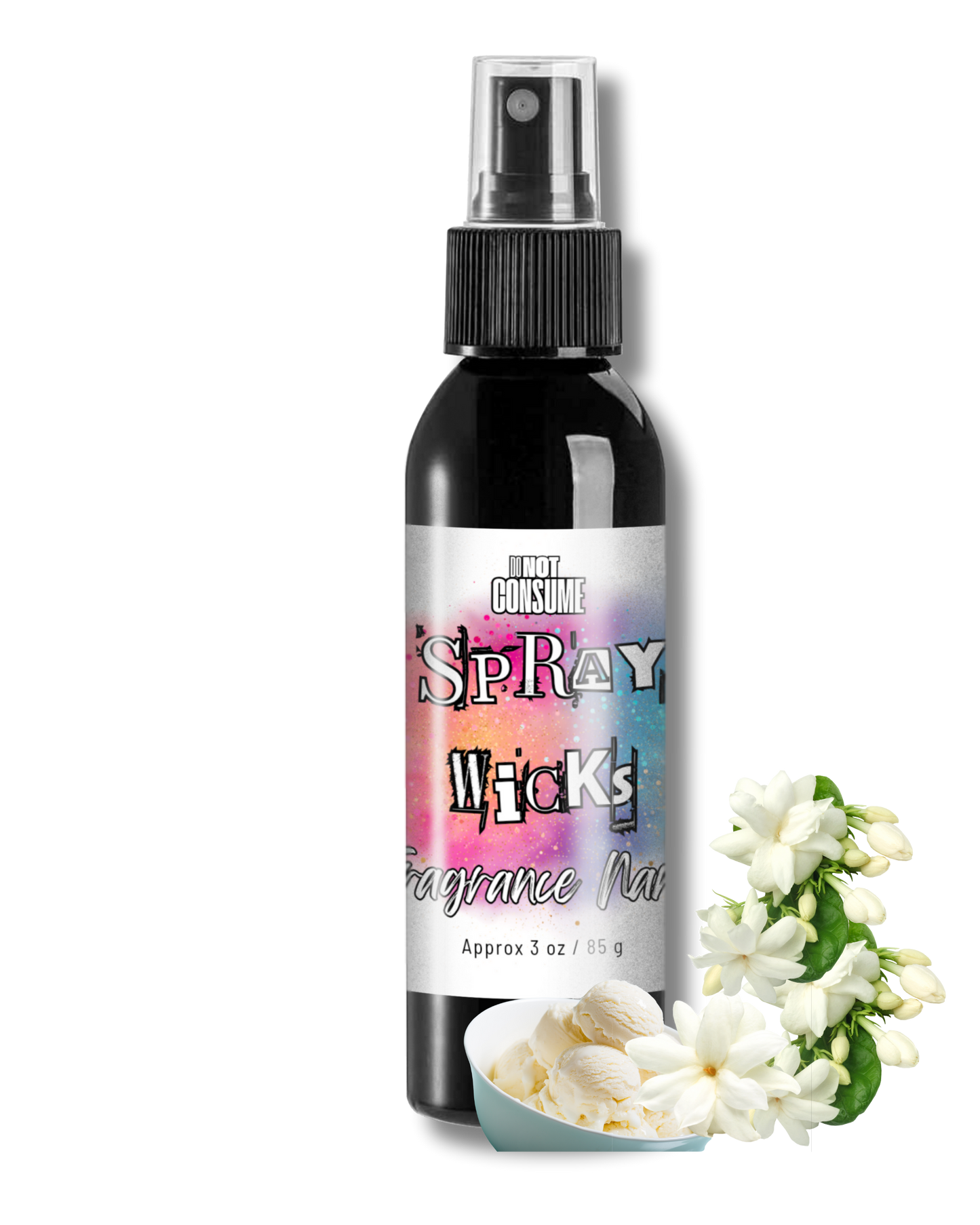 E Vonnee Room/Linen/Body Spray: Jasmine & Vanilla Scent by GlitterWicks