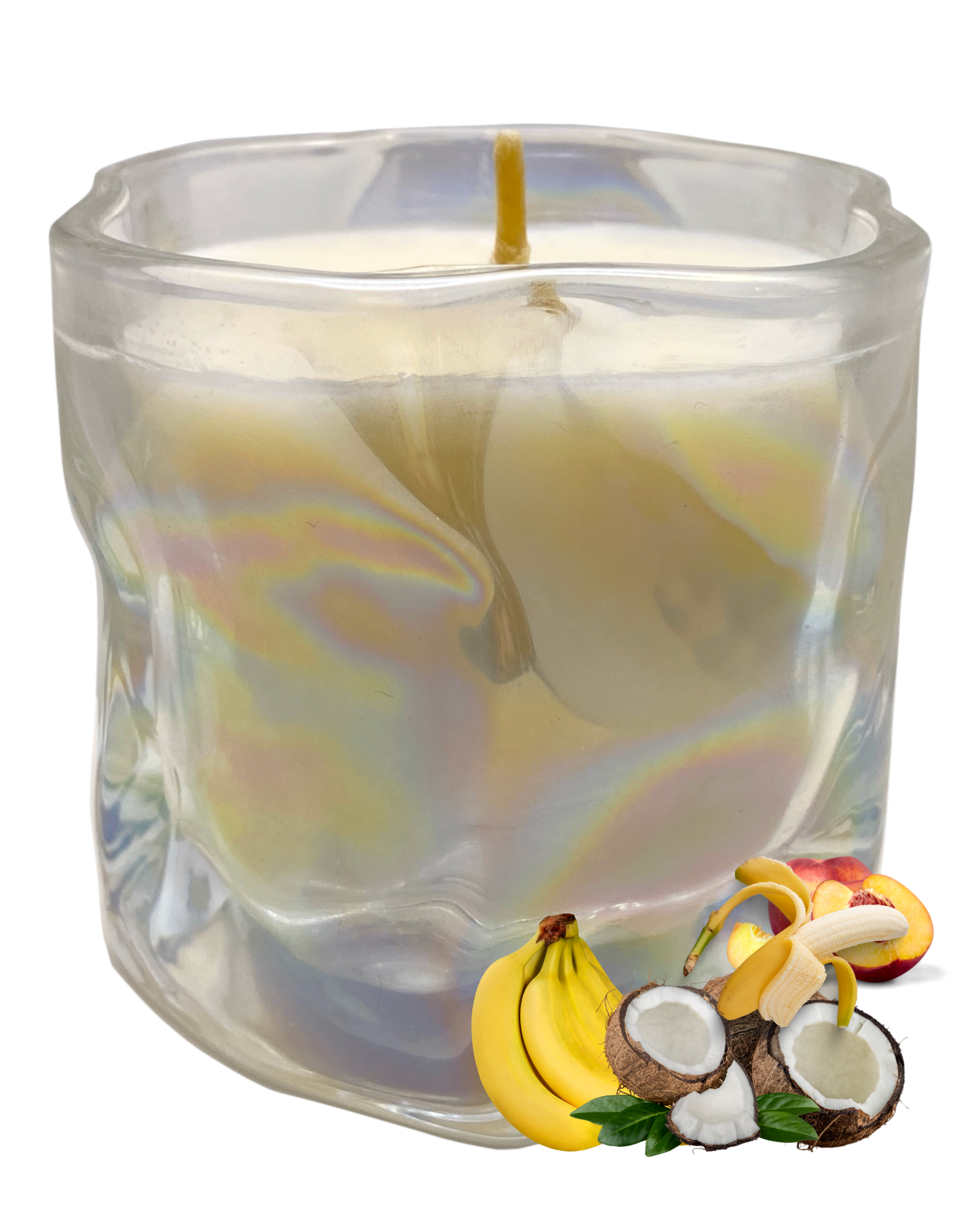 Funky Monkey Candle: Bananas, Coconut & Peach Scent by GlitterWicks