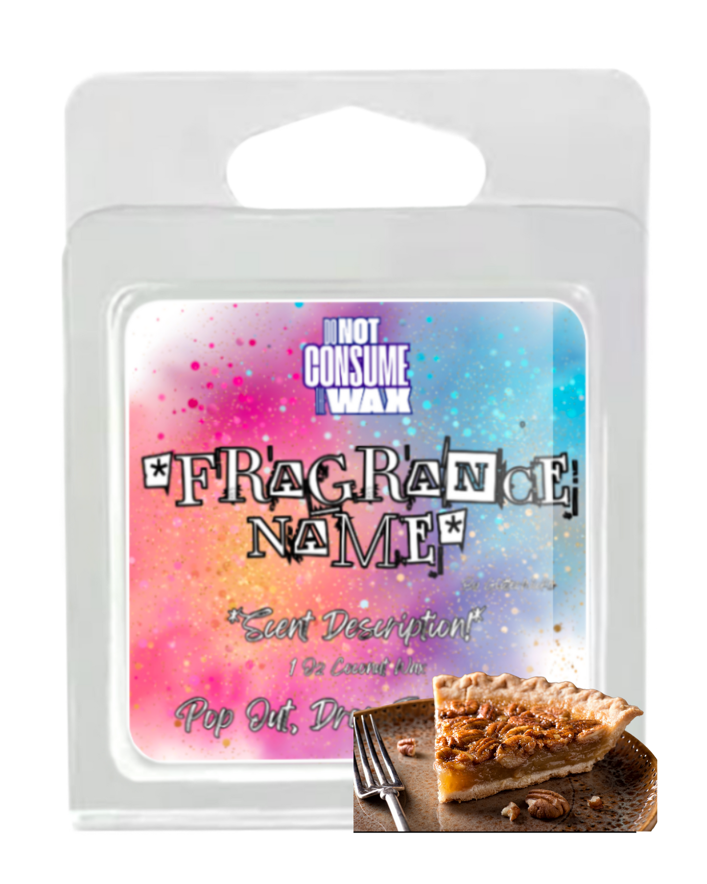 Granny Grupe Pie Mini Wax Melt: Pecan Pie Scent by Glitterwicks