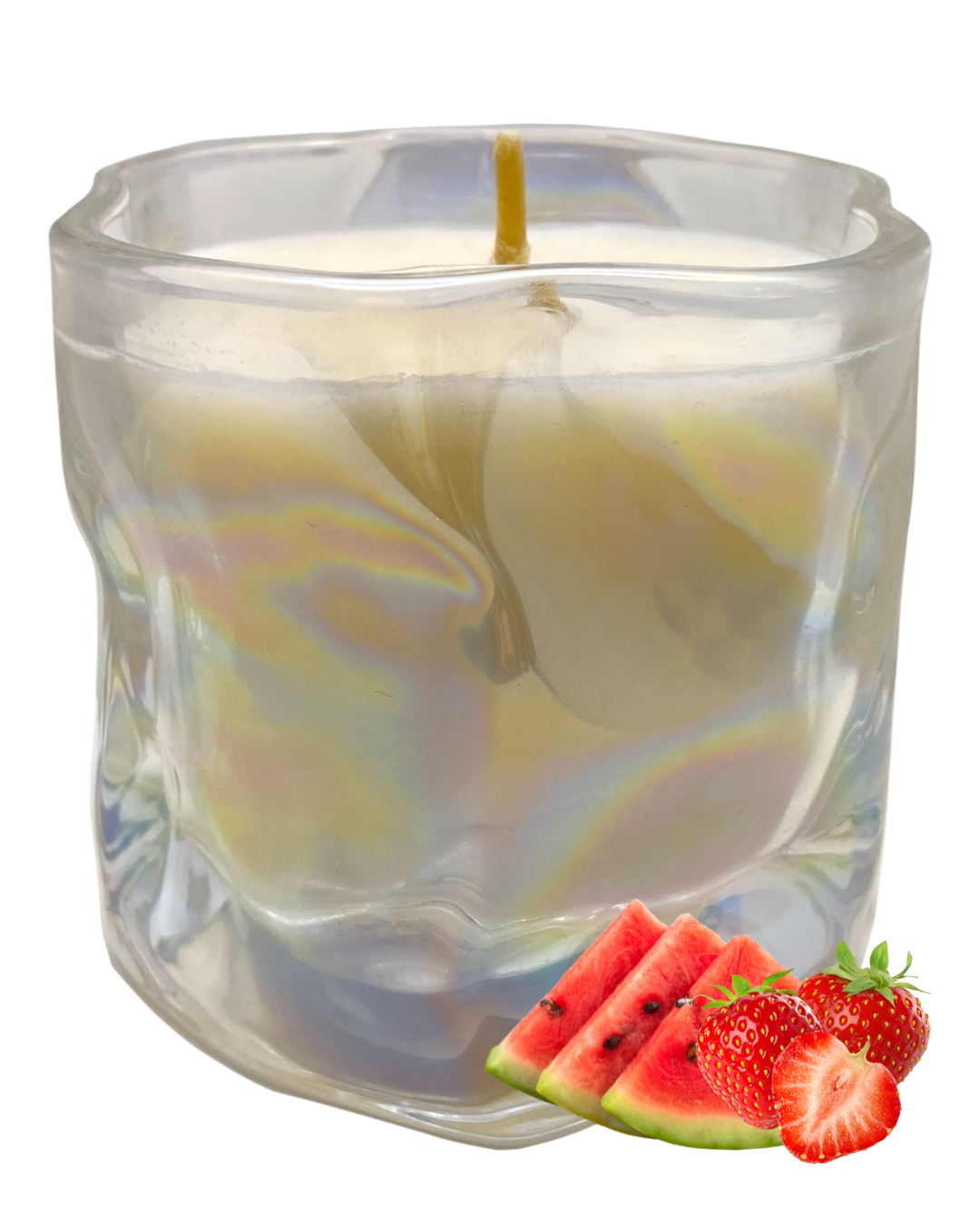 WaterStraws Candle: WaterMelon Strawberry Scent by GlitterWicks