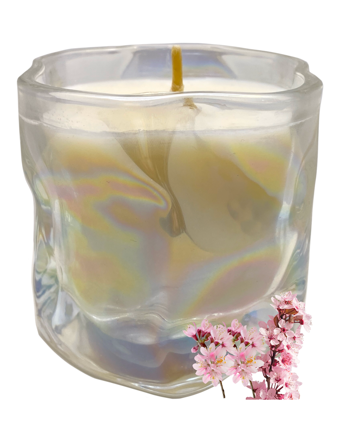Glitter Blossom Candle: Japanese Cherry Blossom Scent by GlitterWicks