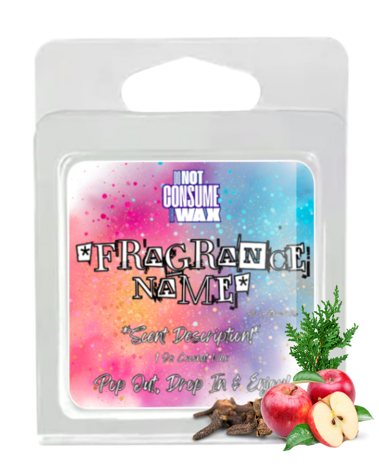 Harvest Time Mini Wax Melt: Apple, Clove, Pine & Cedar Scent by GlitterWicks