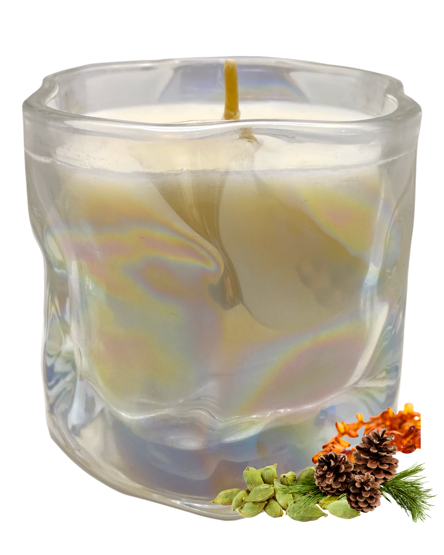 Home For The Holidays Candle: Cardamom, Pine & Amber Scent by GlitterWicks