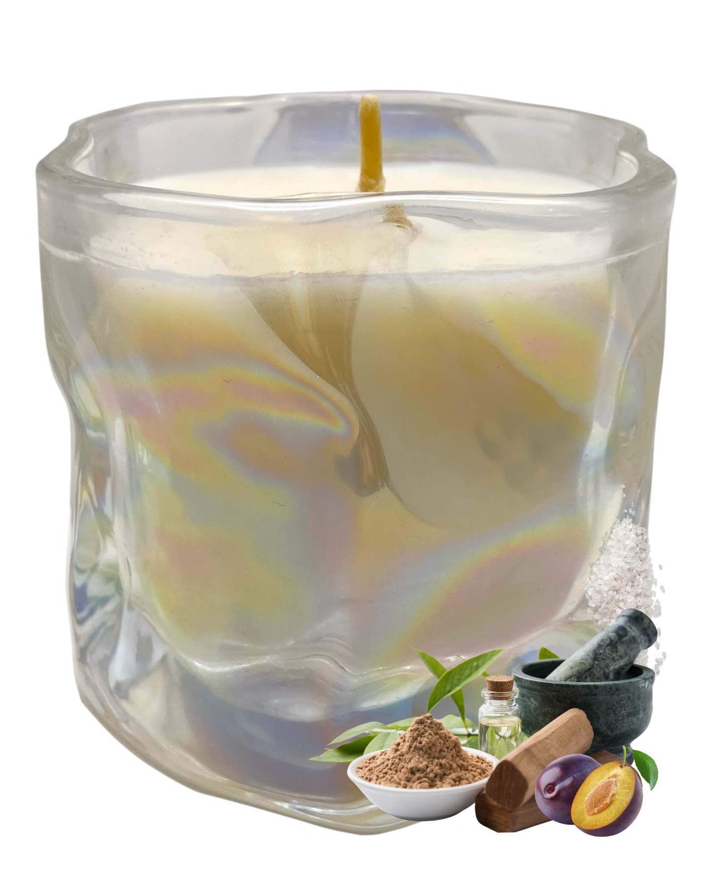Iconic Candle: Petitgrain, Sea Salt, Eucalyptus & Musk Scent by GlitterWicks
