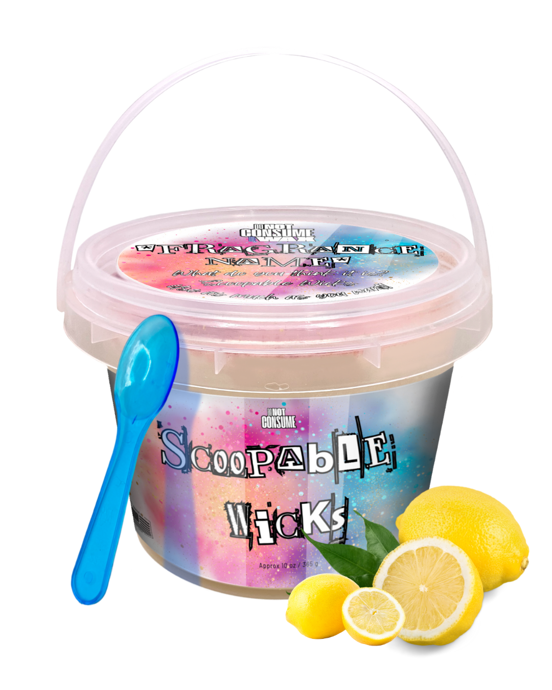 Lemony Lemons Scoopable Wax: Fresh Lemons Scent by GlitterWicks
