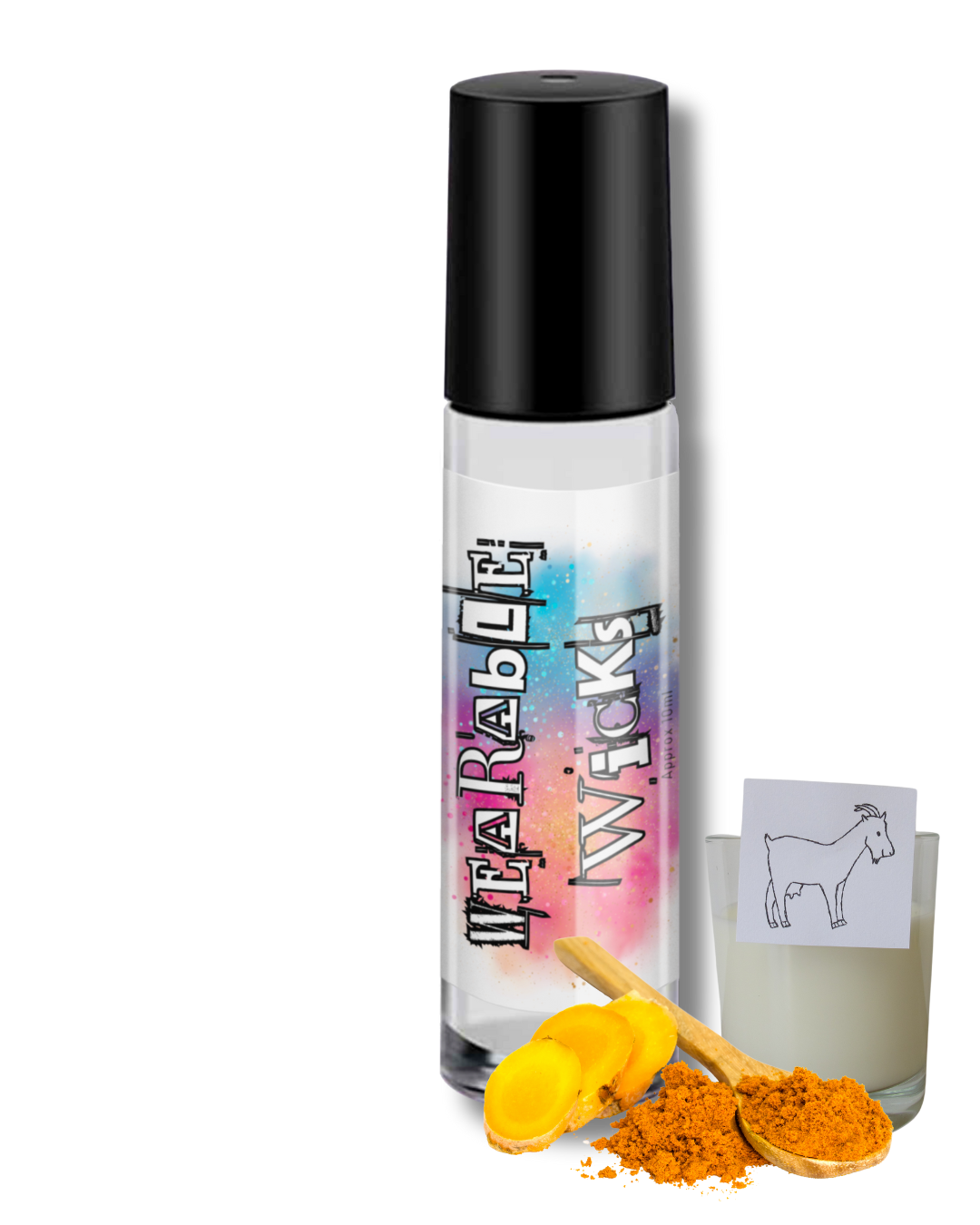 Nostalgia Wearable Roll On: Turmeric, Goats Milk, Vanilla & Musk Scent by Glitterwicks