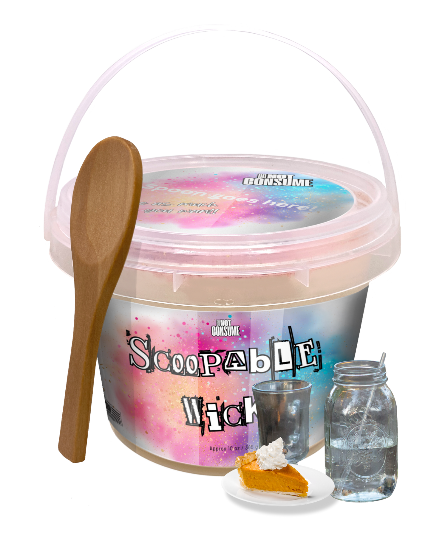 Moonkin Pumpie Scoopable Wax: Moonshine Pumpkin Pie Scent by Glitterwicks