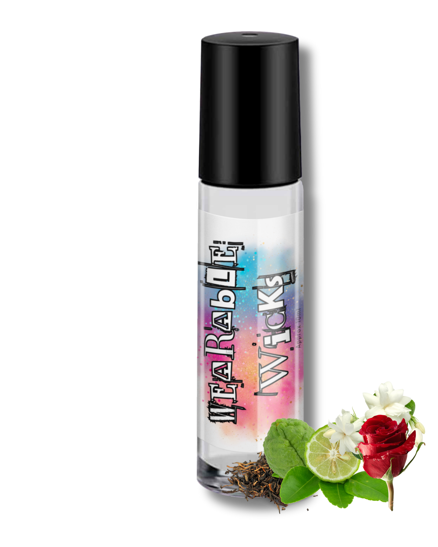 Au Voleur Wearable Roll On: White Tea, Rose, Bergamot & Lily Scent by GlitterWicks