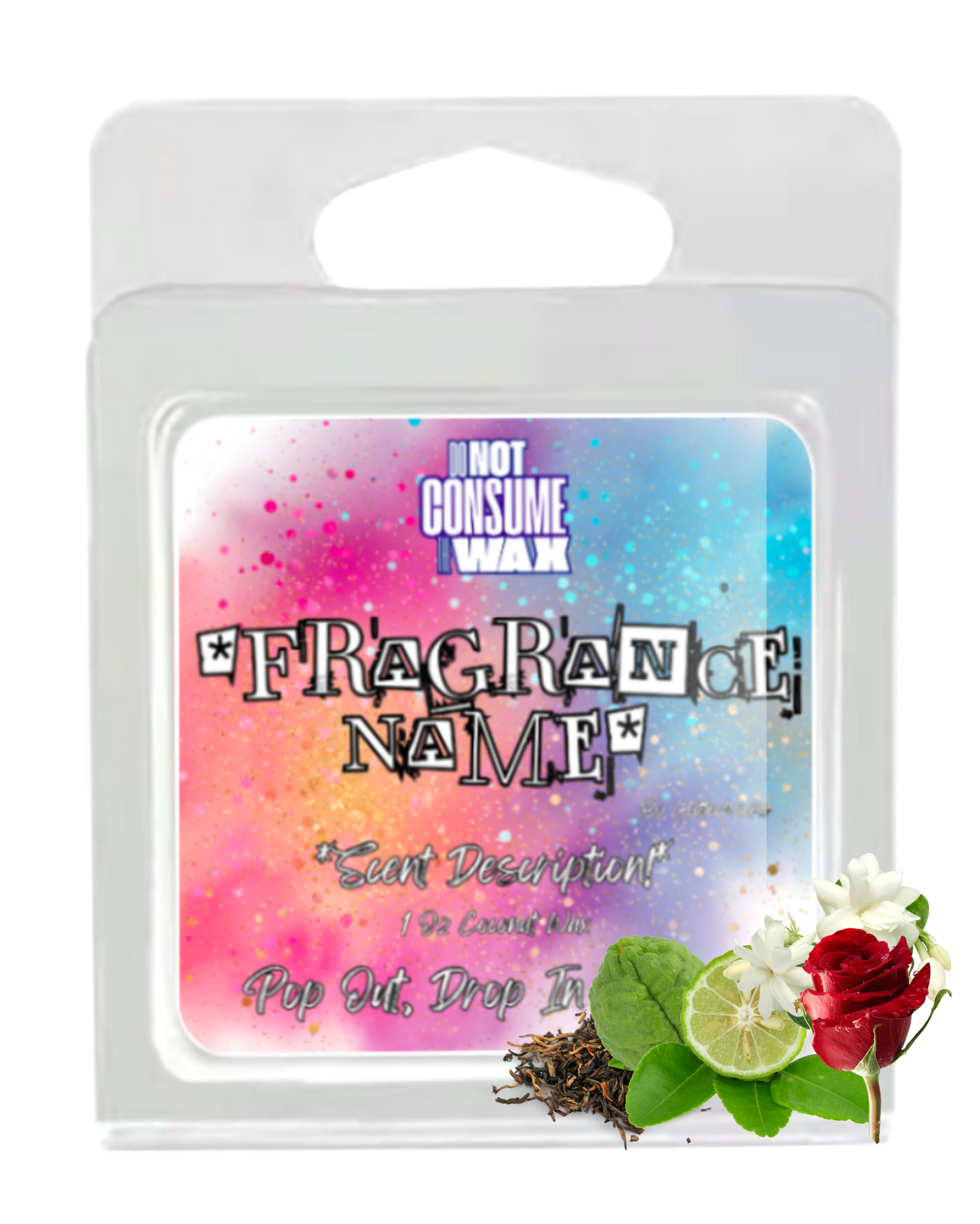 Au Voleur Mini Wax Melt: White Tea, Rose, Bergamot & Lily Scent by GlitterWicks