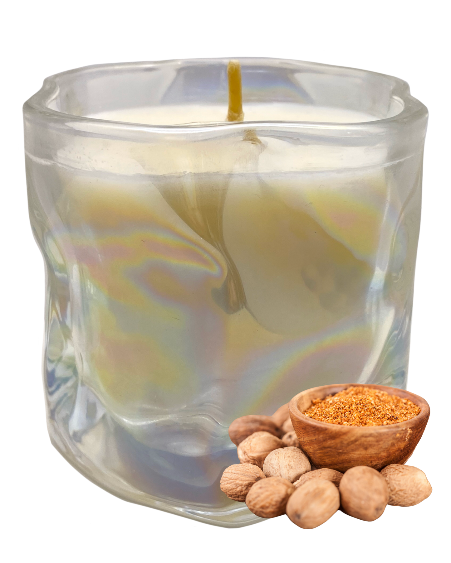 Naked Myristica Candle: Nutmeg Scent by GlitterWicks