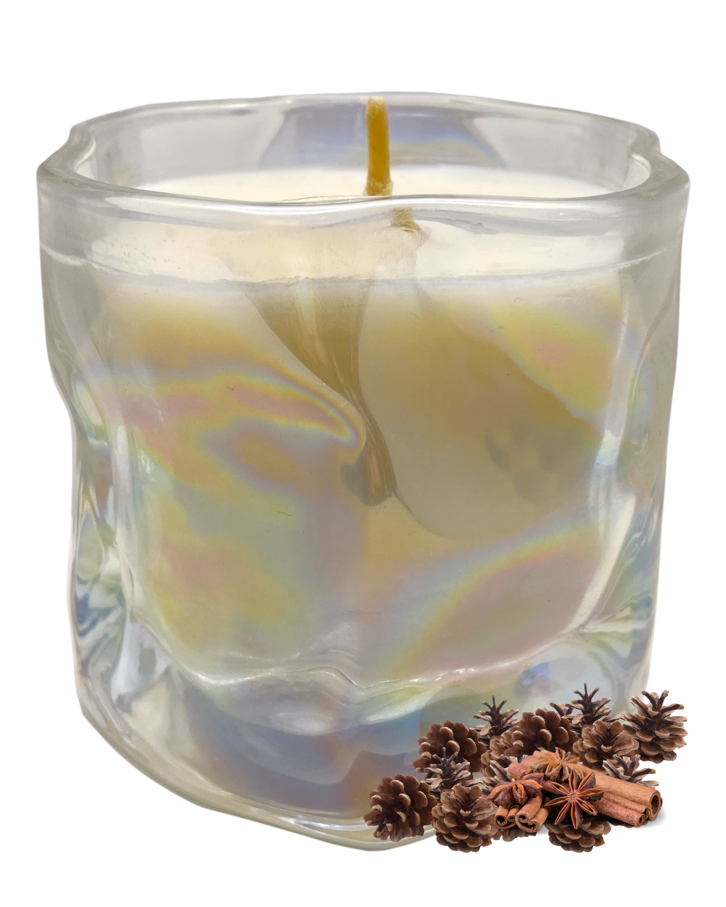 Bag Of Cones Candle: Cinnamon & Pine Scent by GlitterWicks
