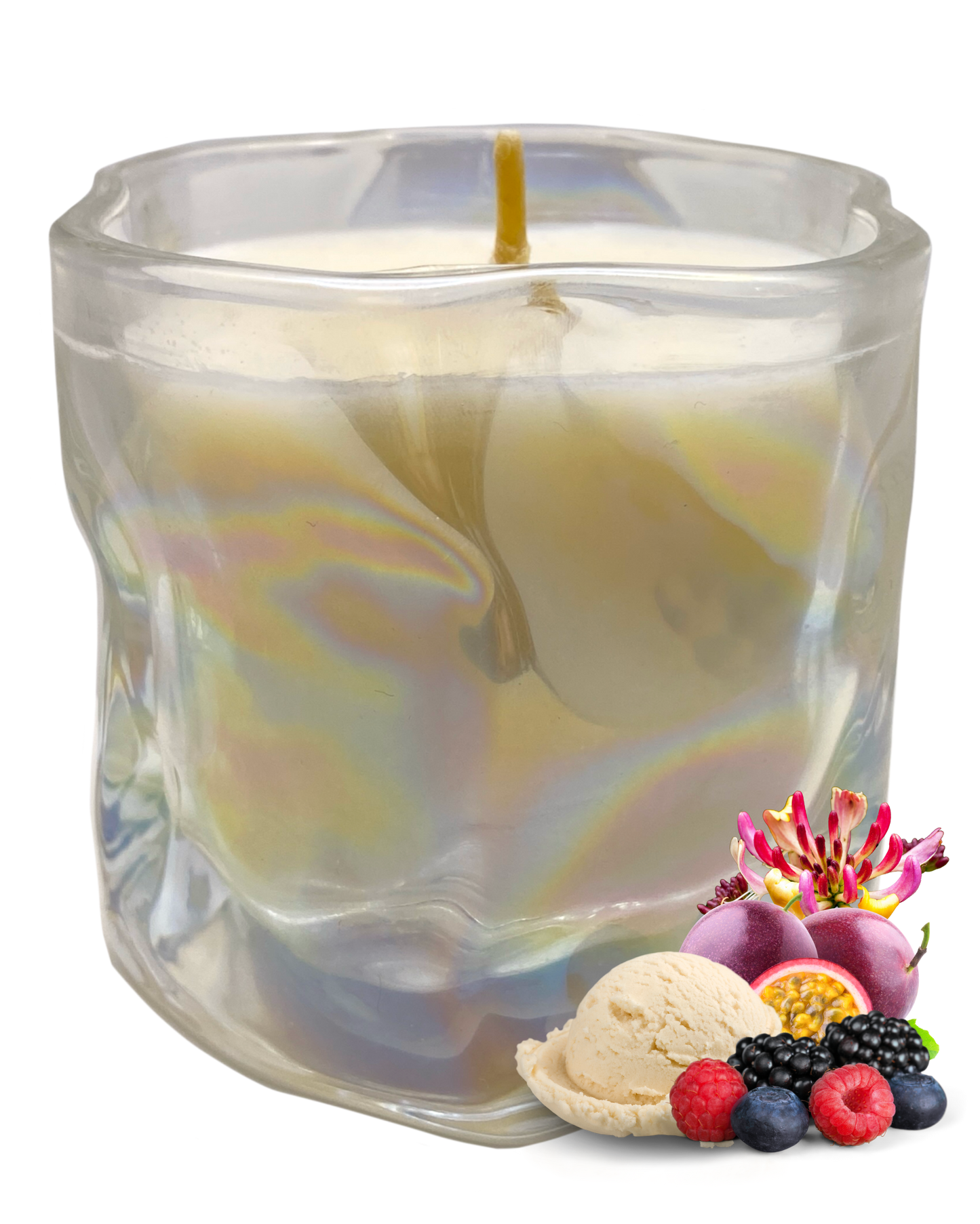 Pixie Dust Candle: Orange, Berries & HoneySuckle & Woods Scent by GlitterWicks