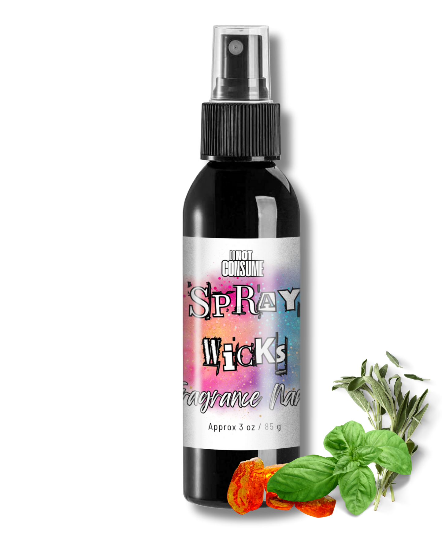 Relaxdedas Linen/Room Spray: Basil, Amber & Musk Scent by GlitterWicks