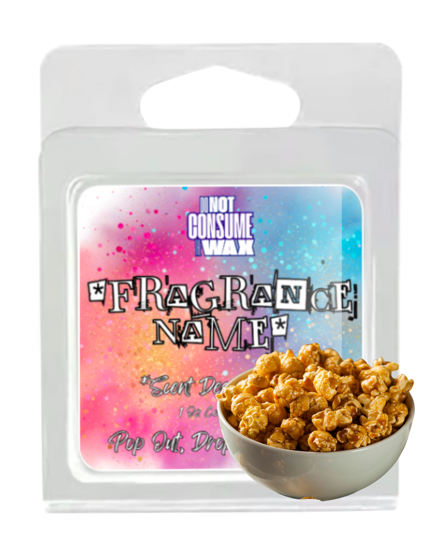 Revenge Corn Mini Wax Melt: Salted Caramel Popcorn Scent by GlitterWicks