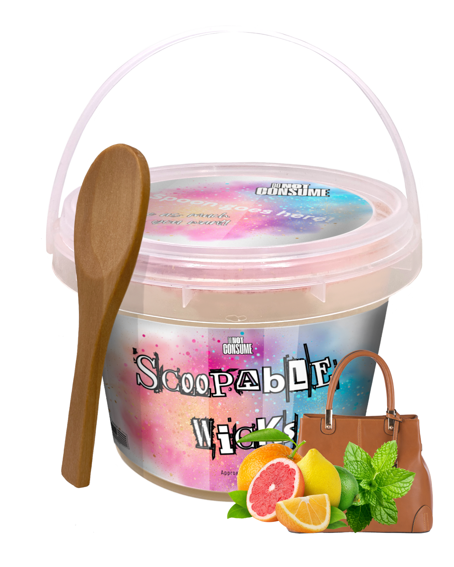 Shadow Xaddy Scoopable Wax: Leather, Mint & Citrus Scent by GlitterWicks