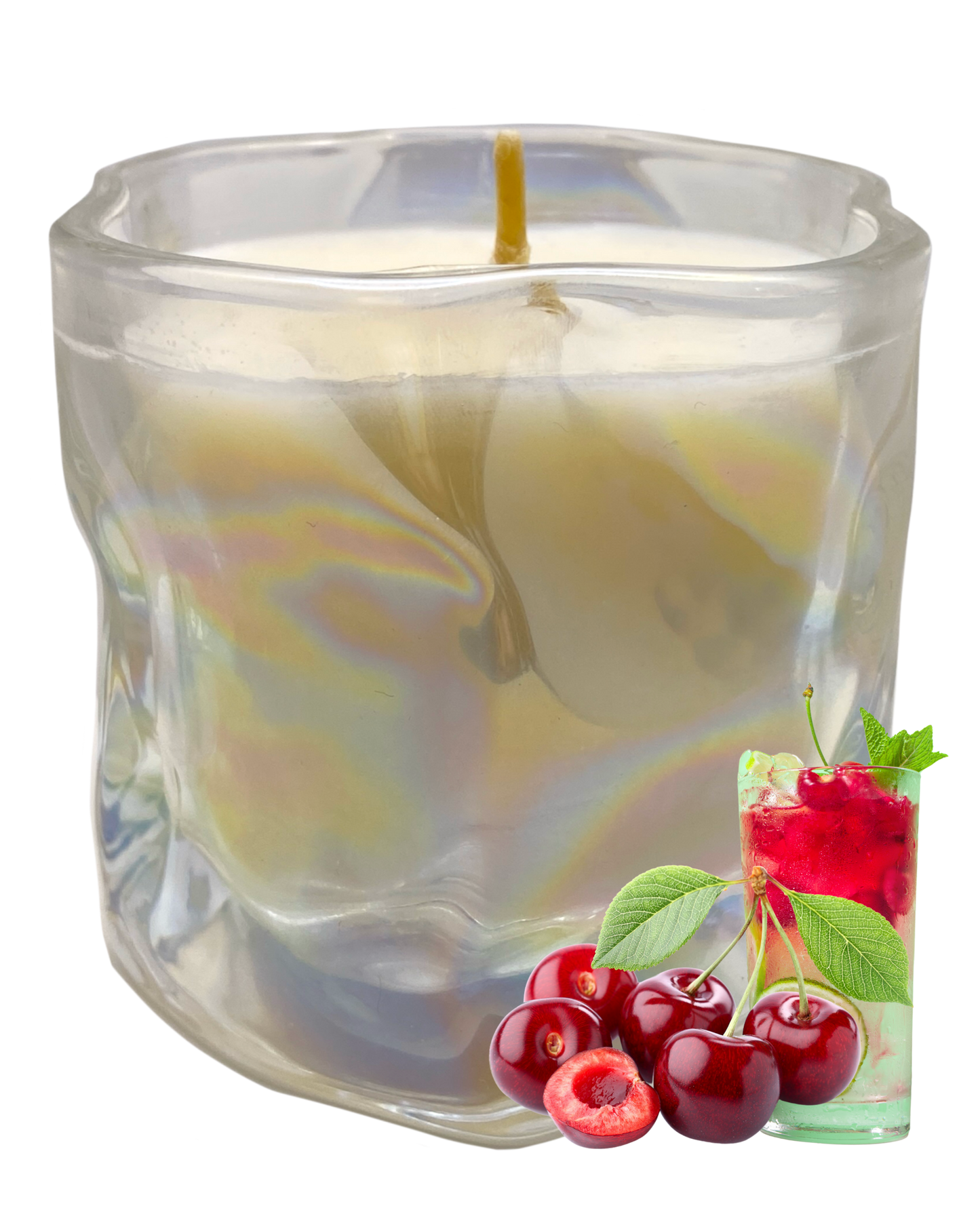 Summerade Candle: Cherry Limeade Scent by GlitterWicks