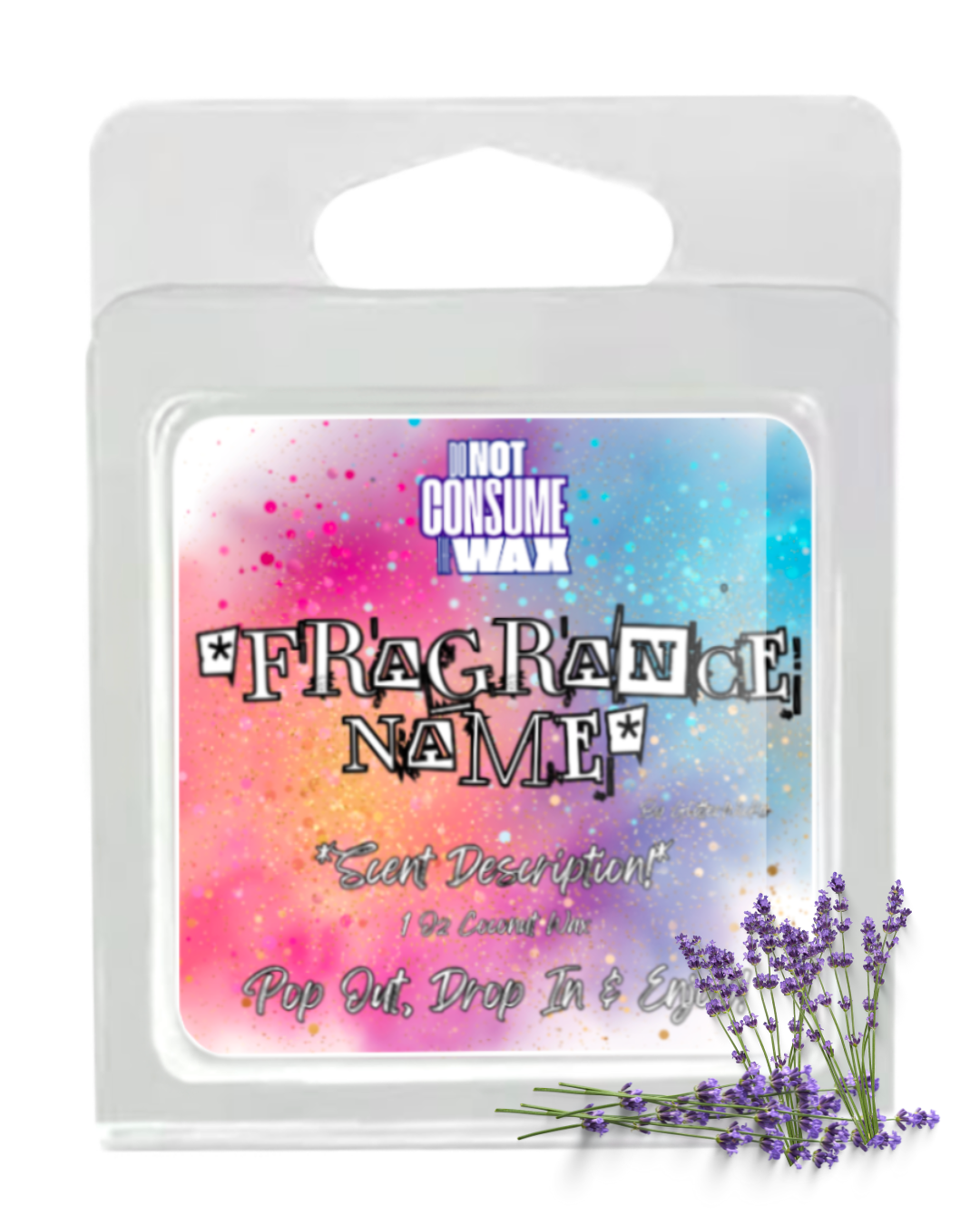 Lyssinoise Mini Wax Melt: Lavender Scent by GlitterWicks