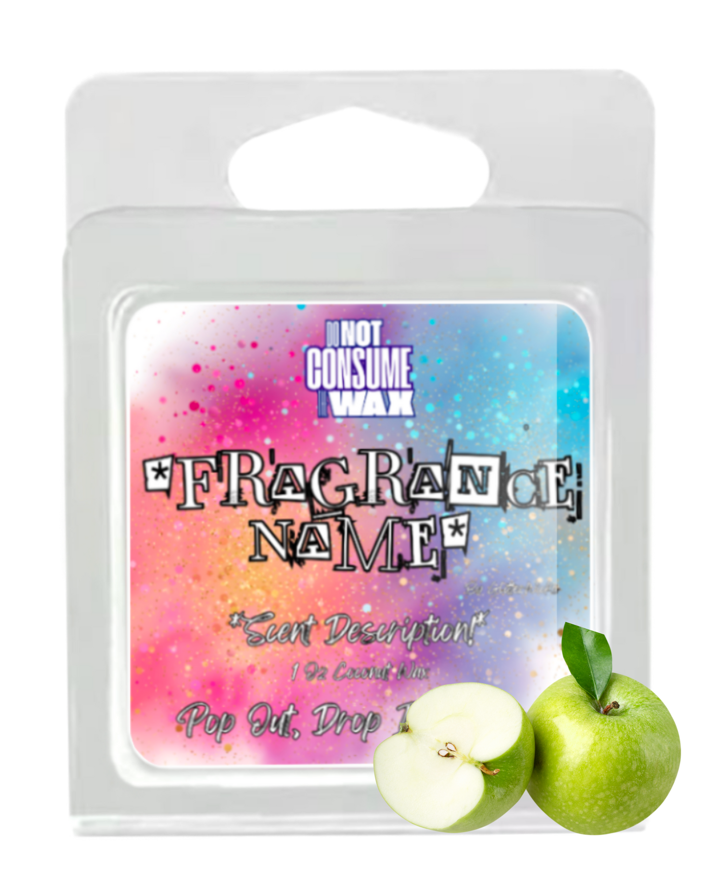That's Granny Mini Wax Melt: Green Apple Scent by GlitterWicks