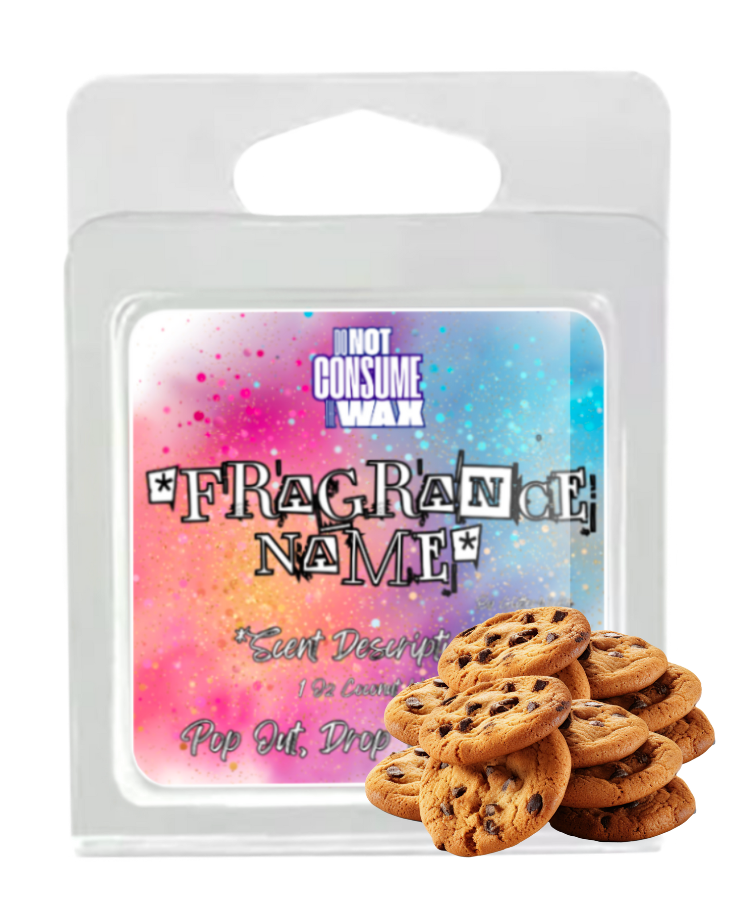 Timmy's Cookies Mini Wax Melt: Chocolate Chip Cookie Scent by Glitterwicks