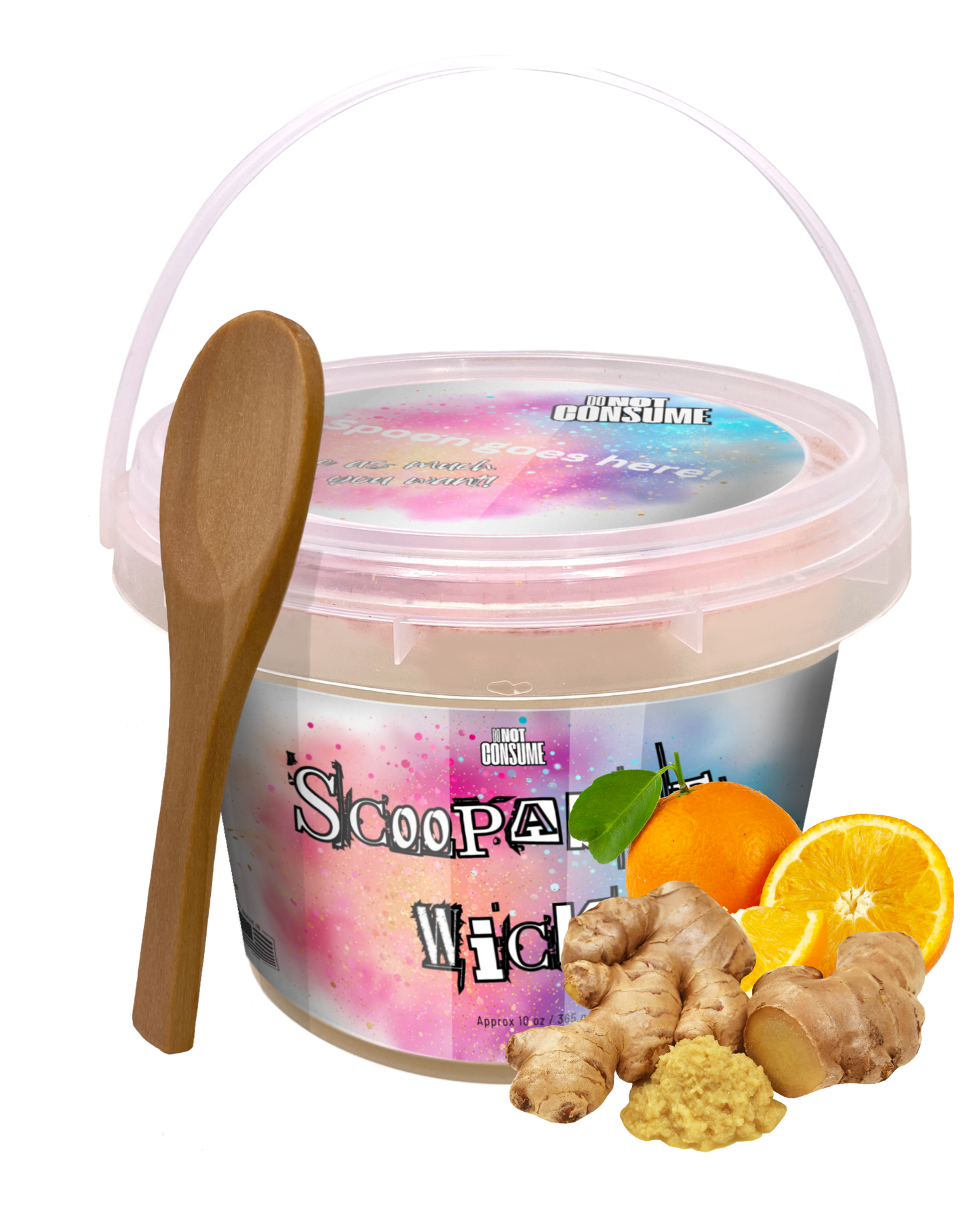 Up & At Em Scoopable Wax: Orange & Ginger Scent by GlitterWicks