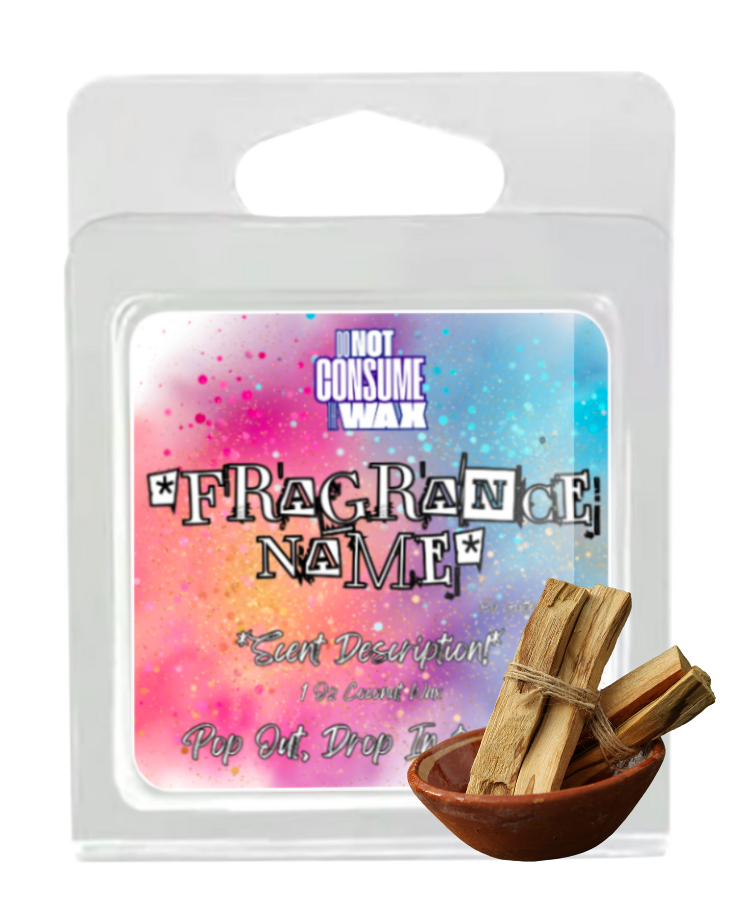 Wood Of Saints Mini Wax Melt: Palo Santo Scent by GlitterWicks
