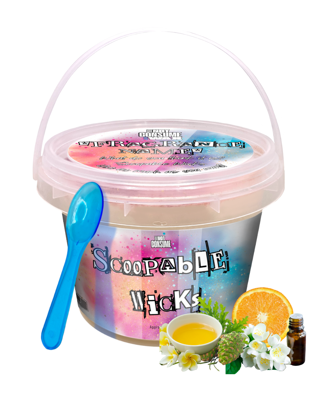 Bug Off Scoopable Wax: Citronella & Orange Scent by GlitterWicks