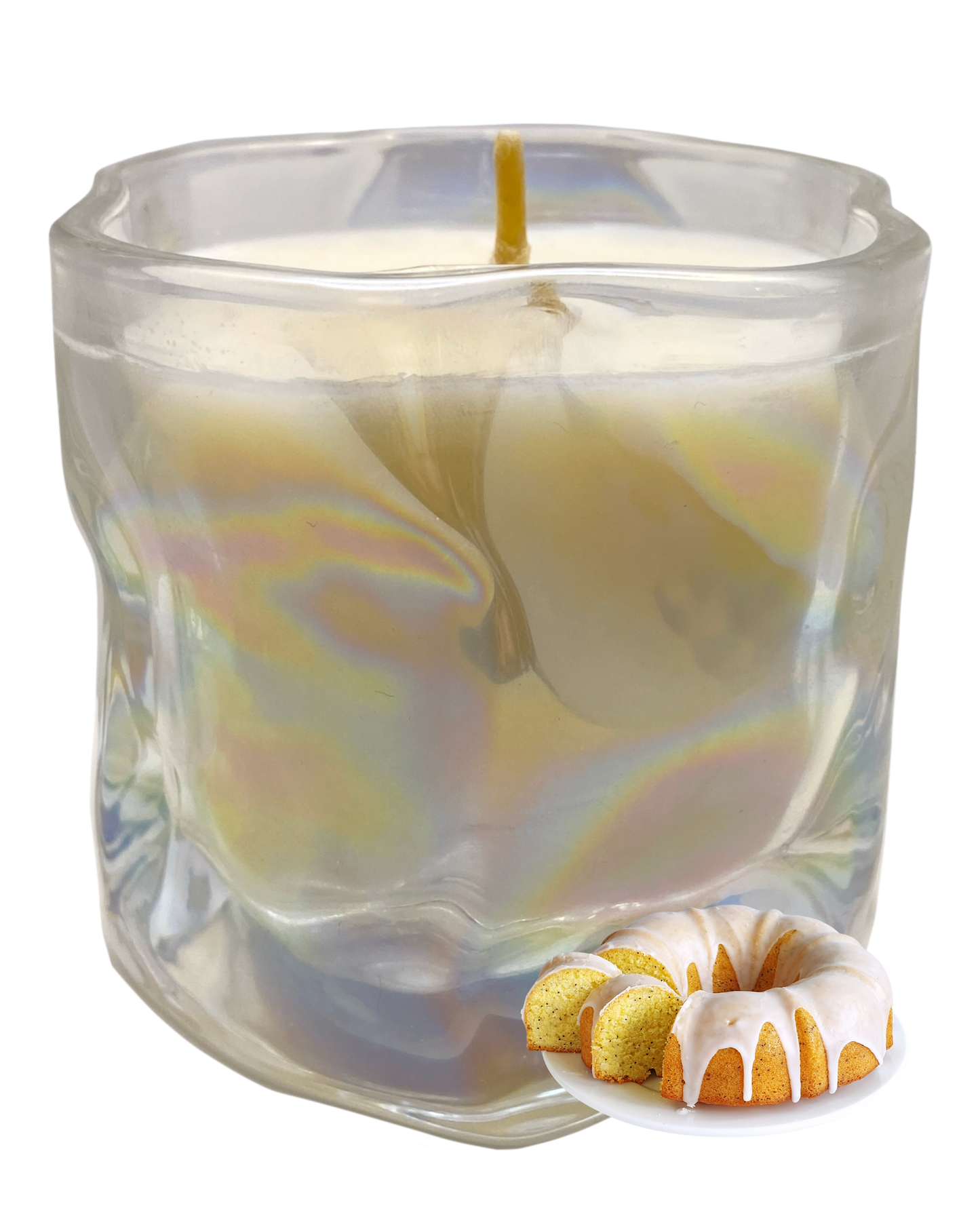 Baked Lemon Kisses Candle: Lemon Pound Cake Scent by GlitterWicks