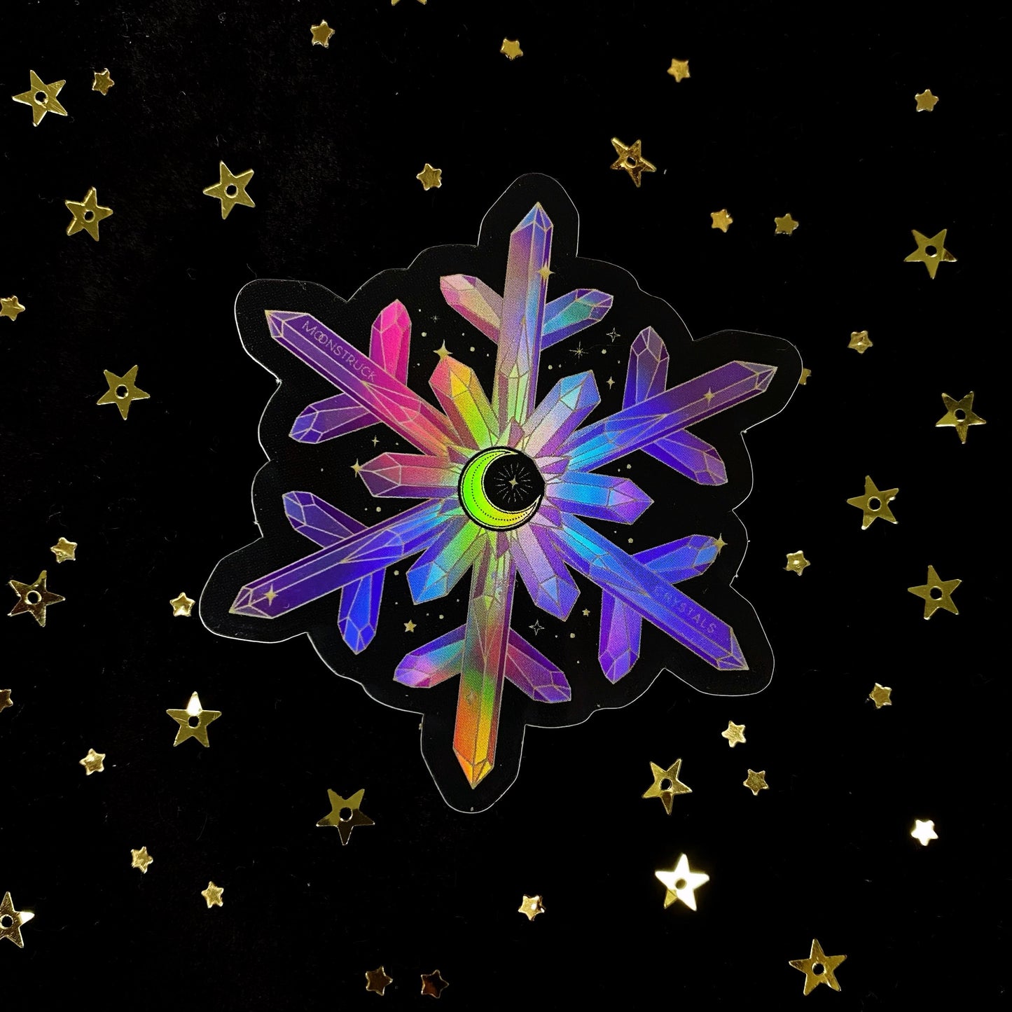 Crystal Snowflake Holo Sticker - GlitterWicks