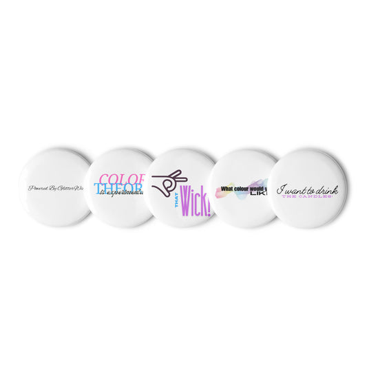 The GlitterWicks Pins - The Crappy Candles