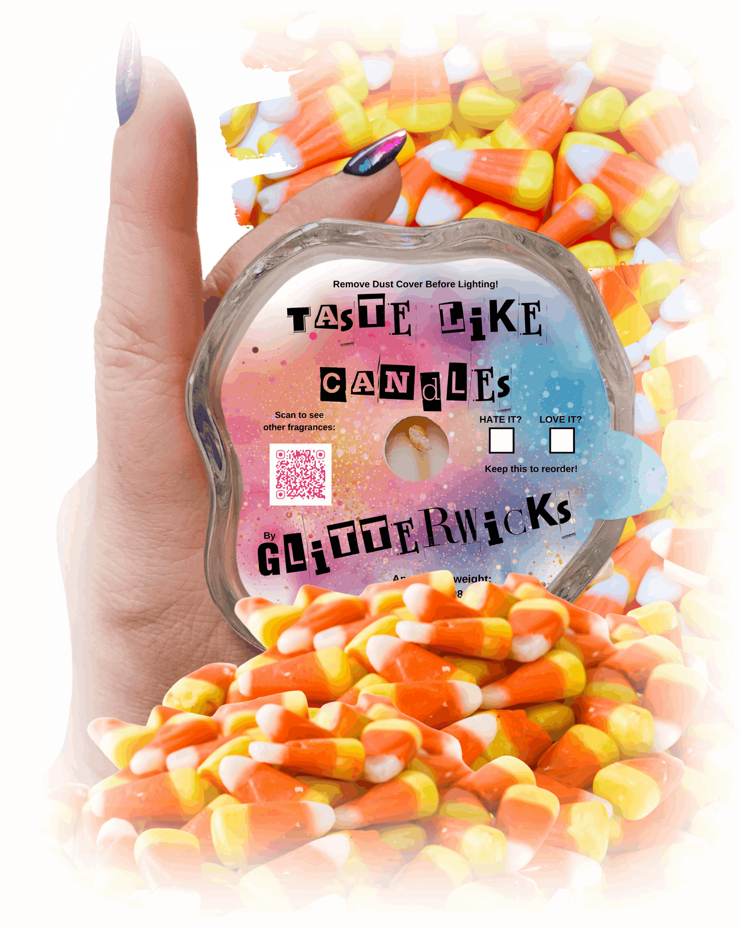 Taste Like Candles Candle: Candy Corn Scent by Glitterwicks