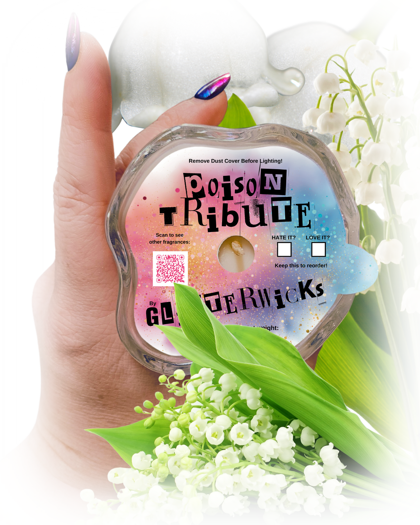 Poison Tribute Candle: Lily of The Valley Scent by GlitterWicks
