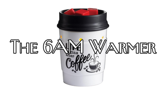 Coffee Cup Wax Warmer & 6:00AM scented Scoopable Wax