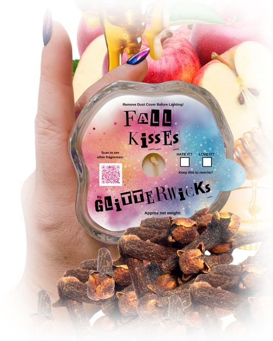Fall Kisses Candle: Leaves Scent by GlitterWicks