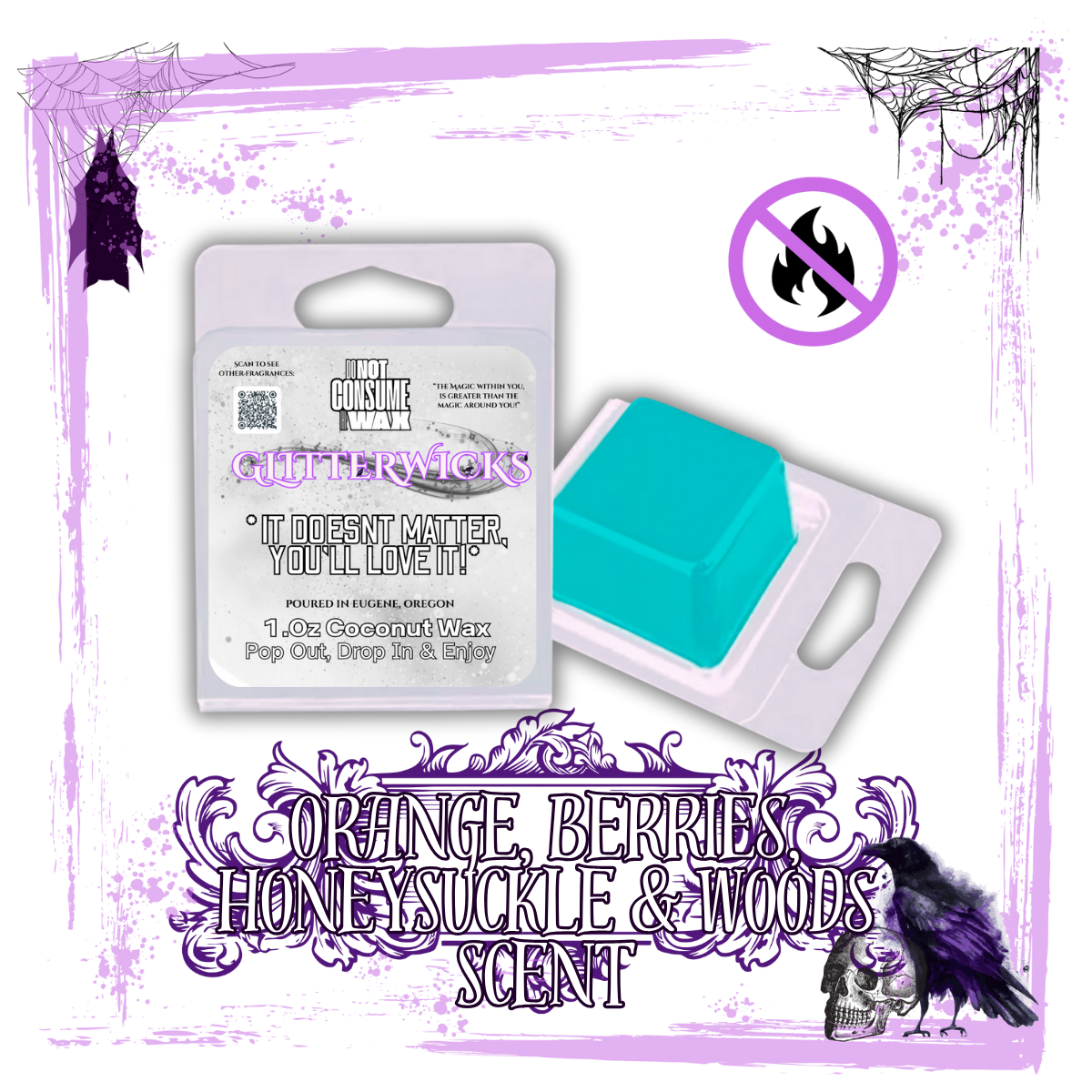 Unicorn Dust : Orange, Berries, HoneySuckle & Woods Scented Wax Melt - GlitterWicks