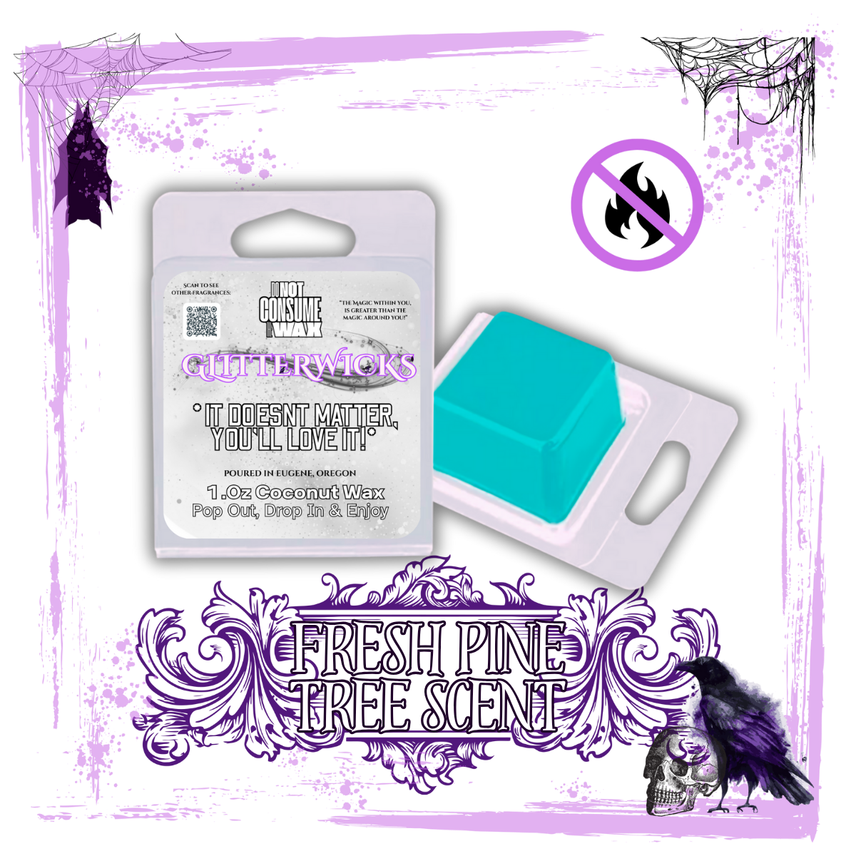 Evergreen Affair : Fresh Pine Tree Scented Wax Melt - GlitterWicks