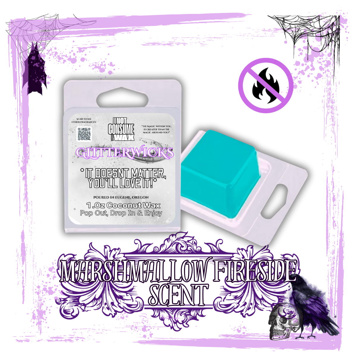 BookTok Date With Her : MarshMallow FireSide Scented Wax Melt - GlitterWicks