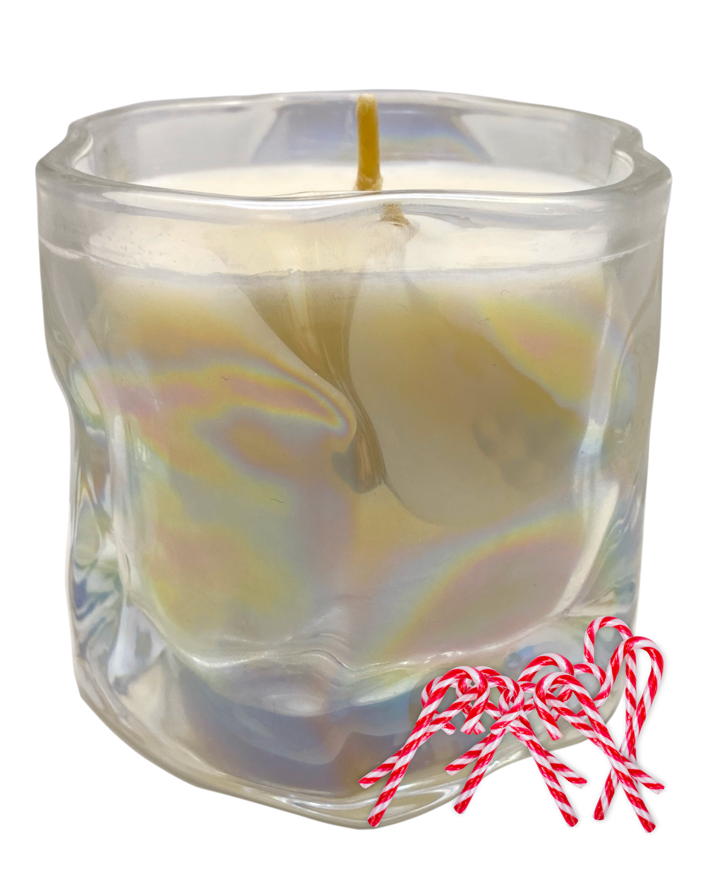 Candy Cane Lane Candle: Peppermint Candy Scent by GlitterWicks