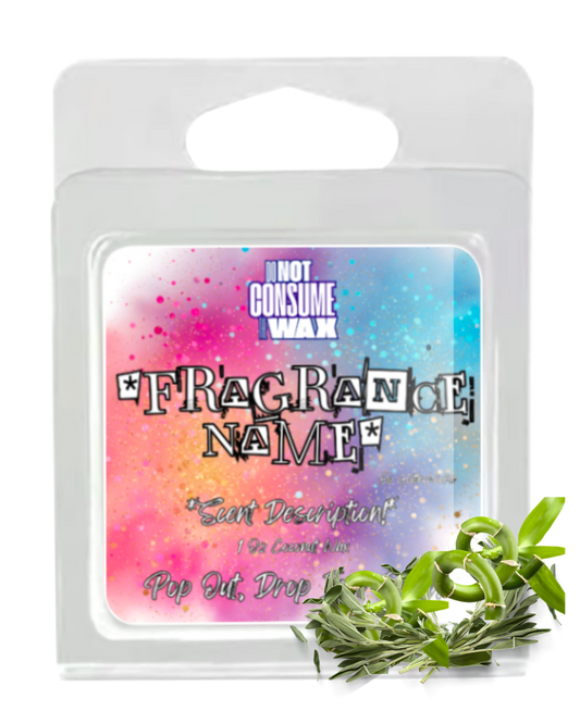 Dame! This Smells Good Mini Wax Melt: Bamboo & Sage Scent by GlitterWicks