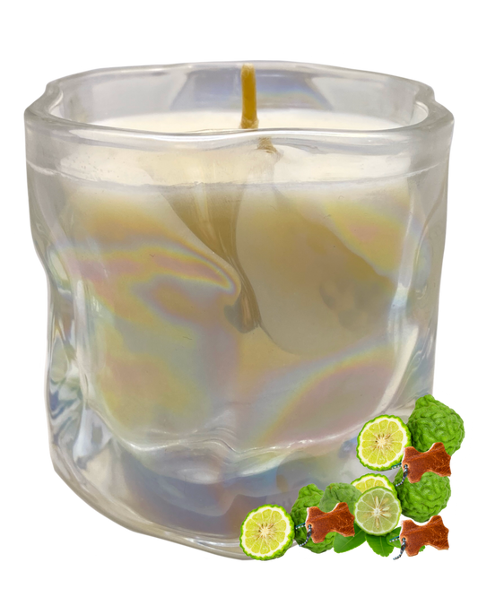 Dark Romance Candle: Bergamot, Leather & Cedar Scent by GlitterWicks